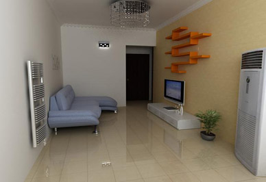 金旗艦暖氣片客廳安裝效果圖